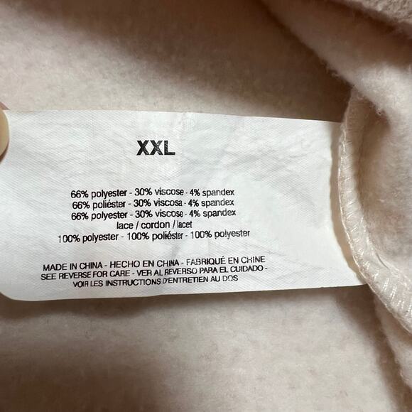 Gloria Vanderbilt Crewneck Sweatshirt w/ Floral Lace Size XXL Minimalist Casual - Picture 8 of 10